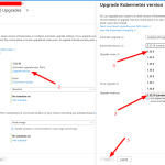 How to Upgrade an AKS Cluster Version from Azure Portal
